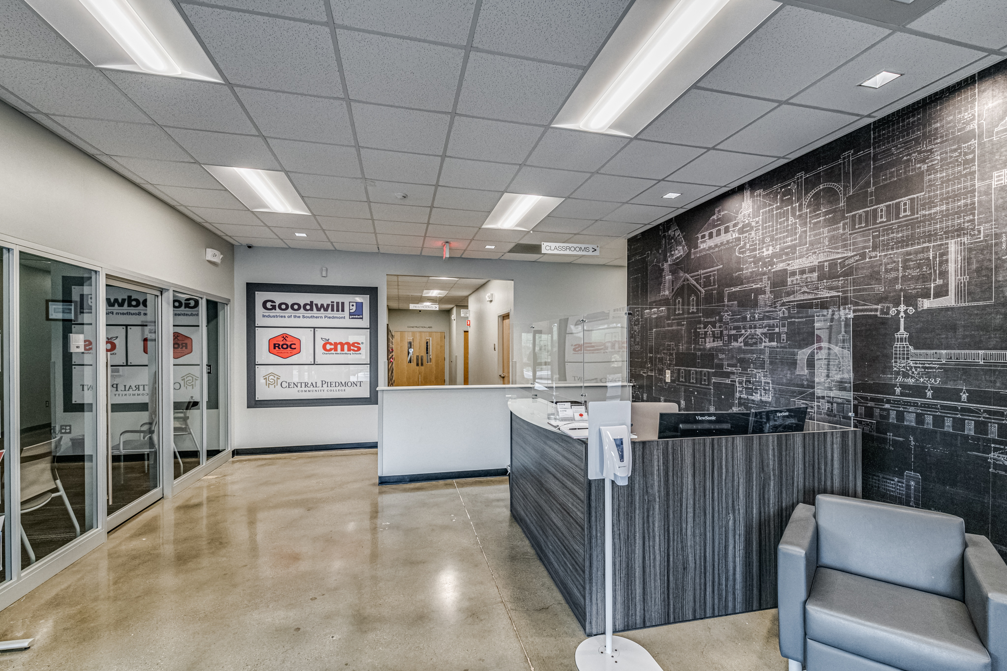 reception area of ROC building