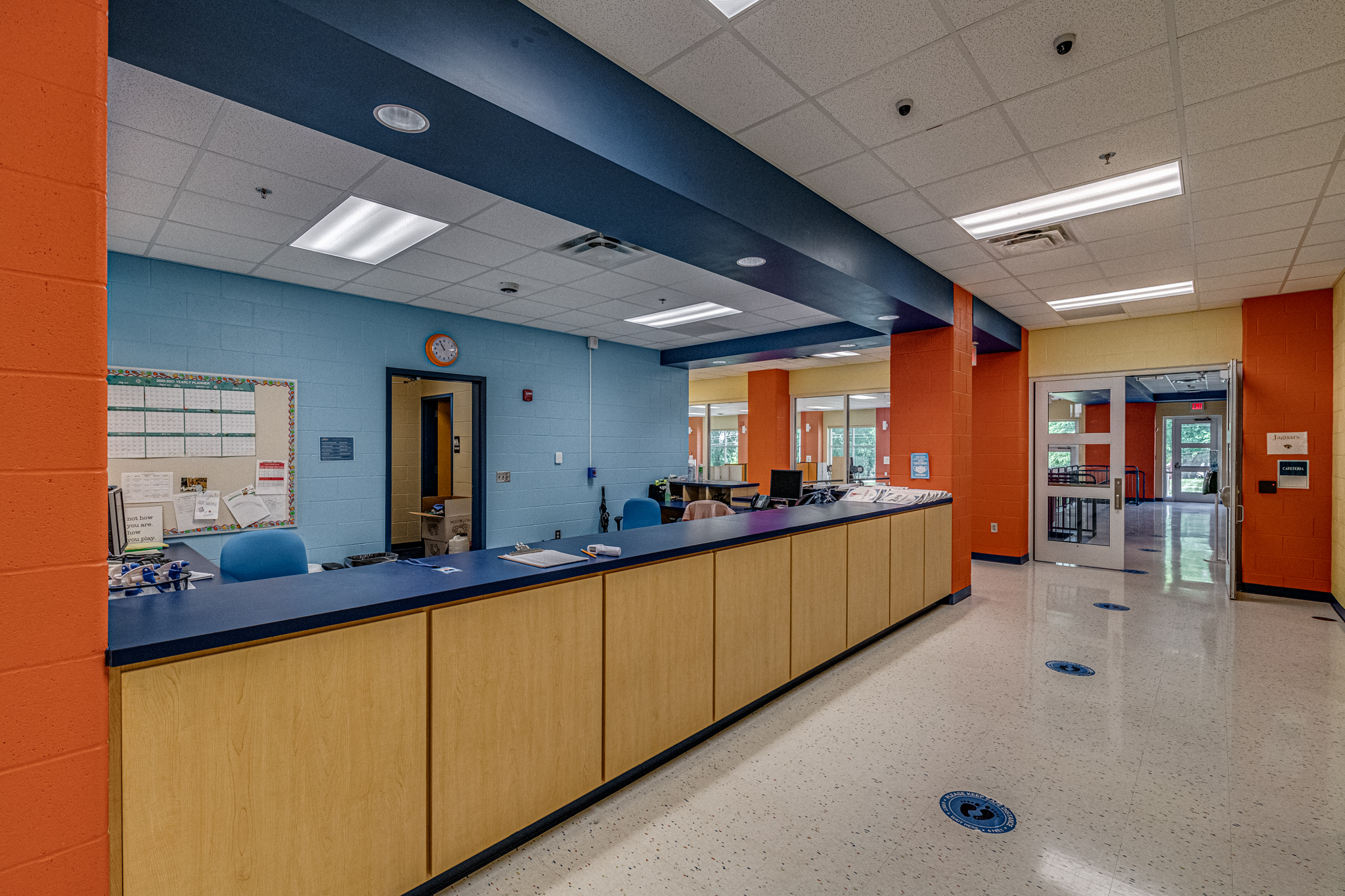 The reception area of the Boys and Girls Club of Cabarrus County