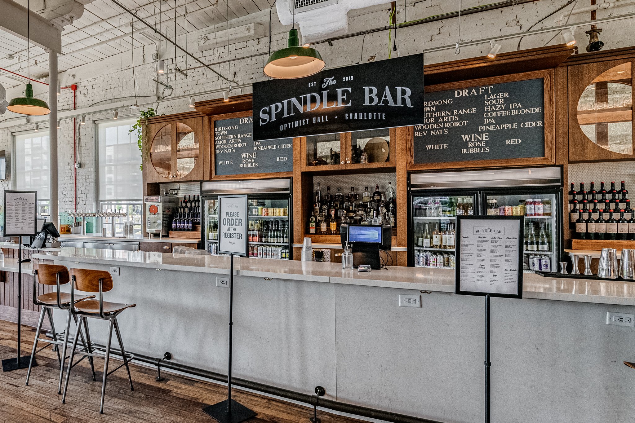 The Spindle Bar in Optimist Hall in Charlotte, NC