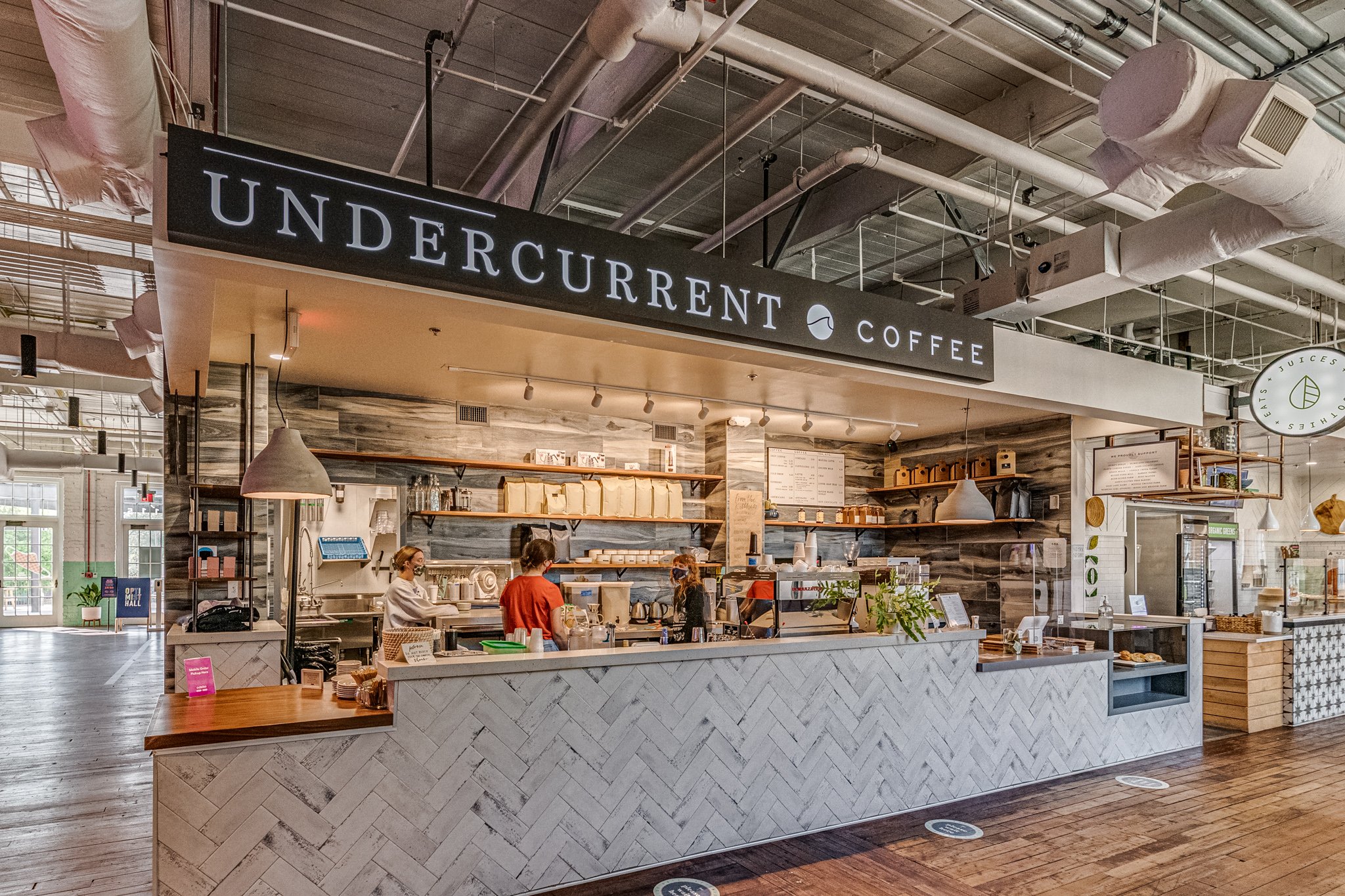 Undercurrent Coffee in Optimist Hall in Charlotte, NC